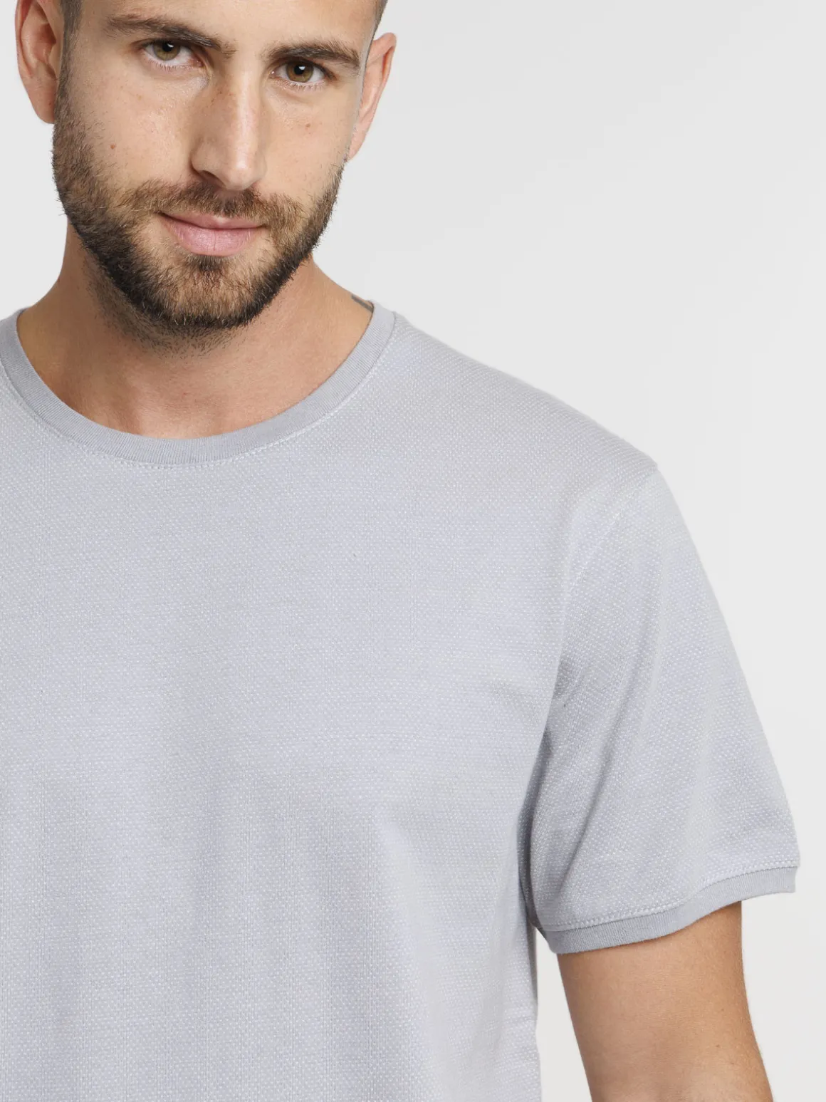 T-shirt en coton col rond homme