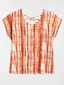 T-shirt ethnique dos fantaisie femme