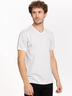 T-shirt fausse poche poitrine homme