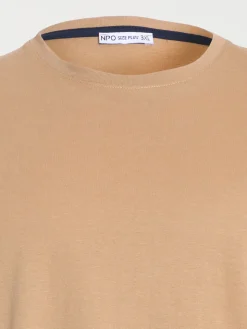 T-shirt fauve grande taille homme