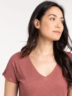 T-shirt femme dentelle macramé dos