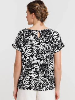 T-shirt femme motif floral