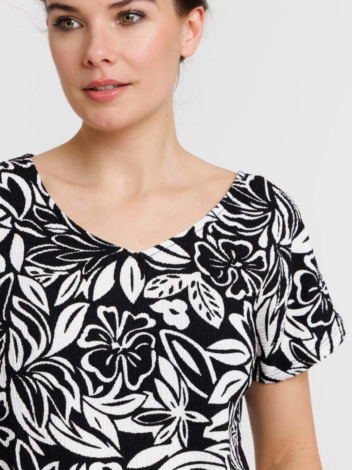 T-shirt femme motif floral
