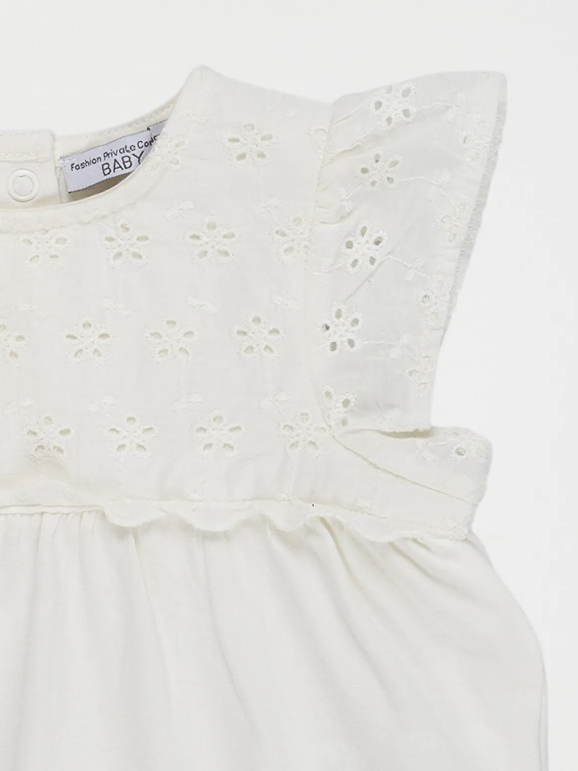 T-shirt fille broderie anglaise (3-36M)