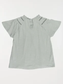 T-shirt fille broderie anglaise (3-12A)