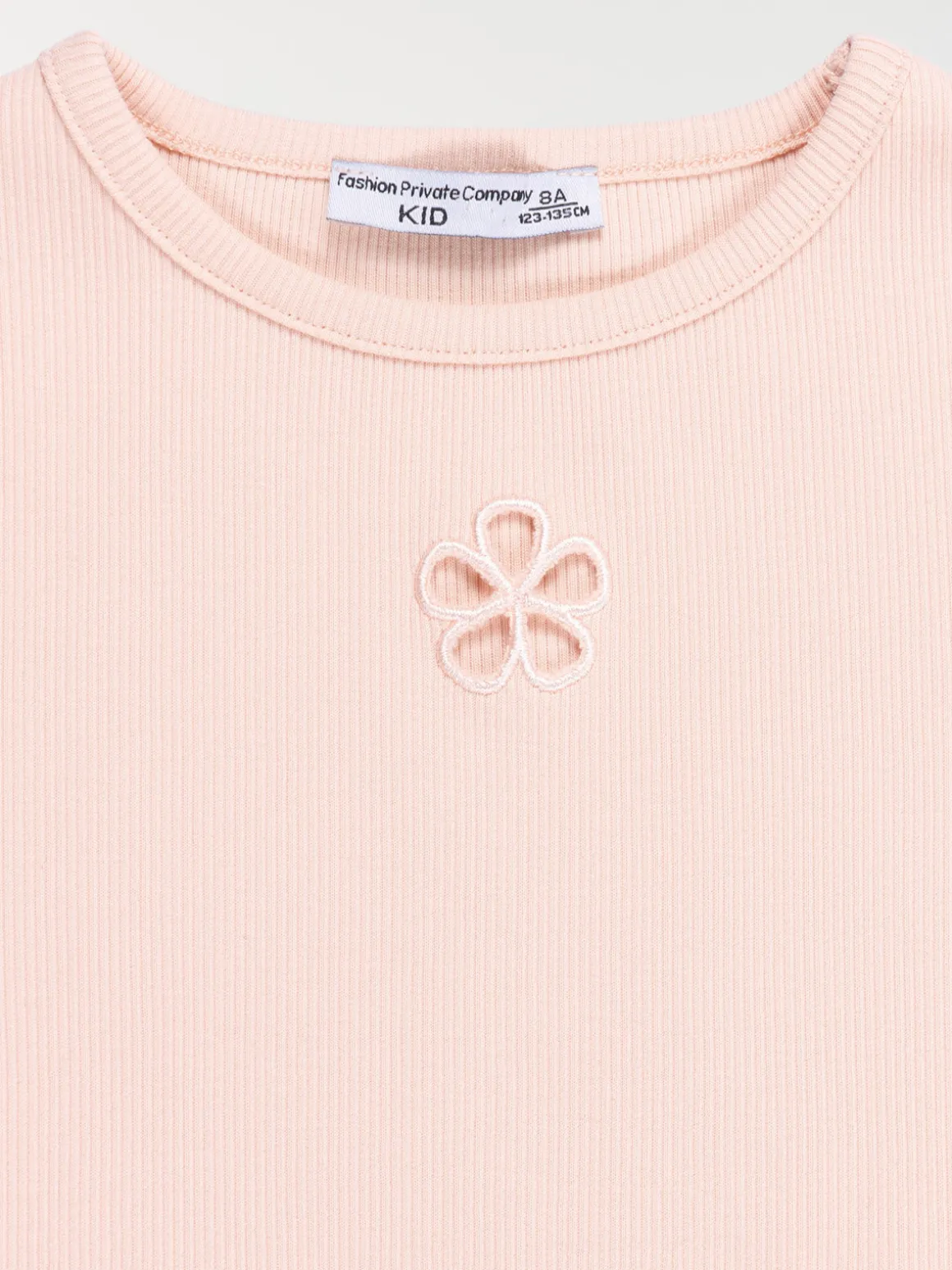 T-shirt fleur ajourée fille (3-12A)