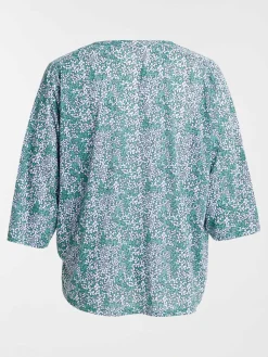 T-shirt fleuri grande taille femme