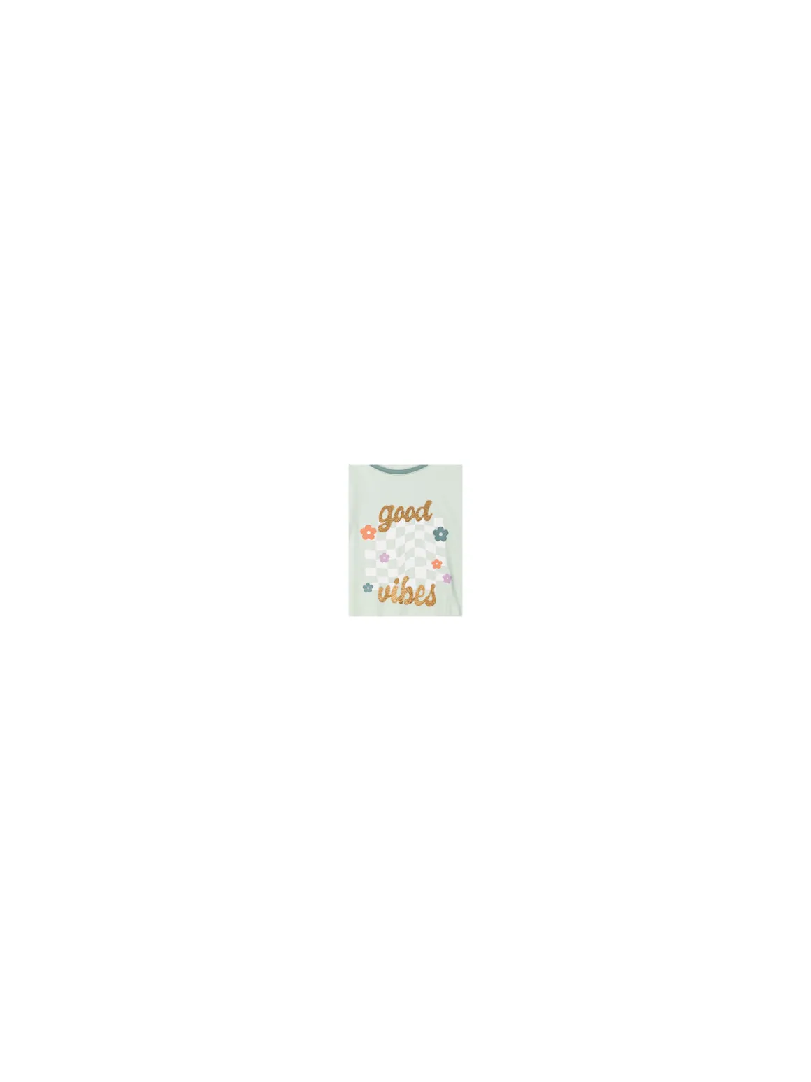 T-shirt good vibes fille mint (10-16A)