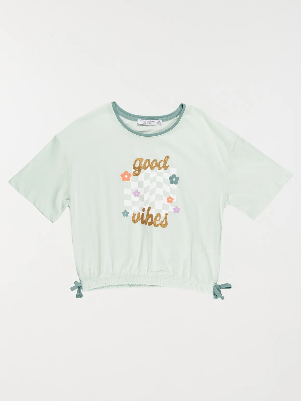 T-shirt good vibes fille mint (10-16A)