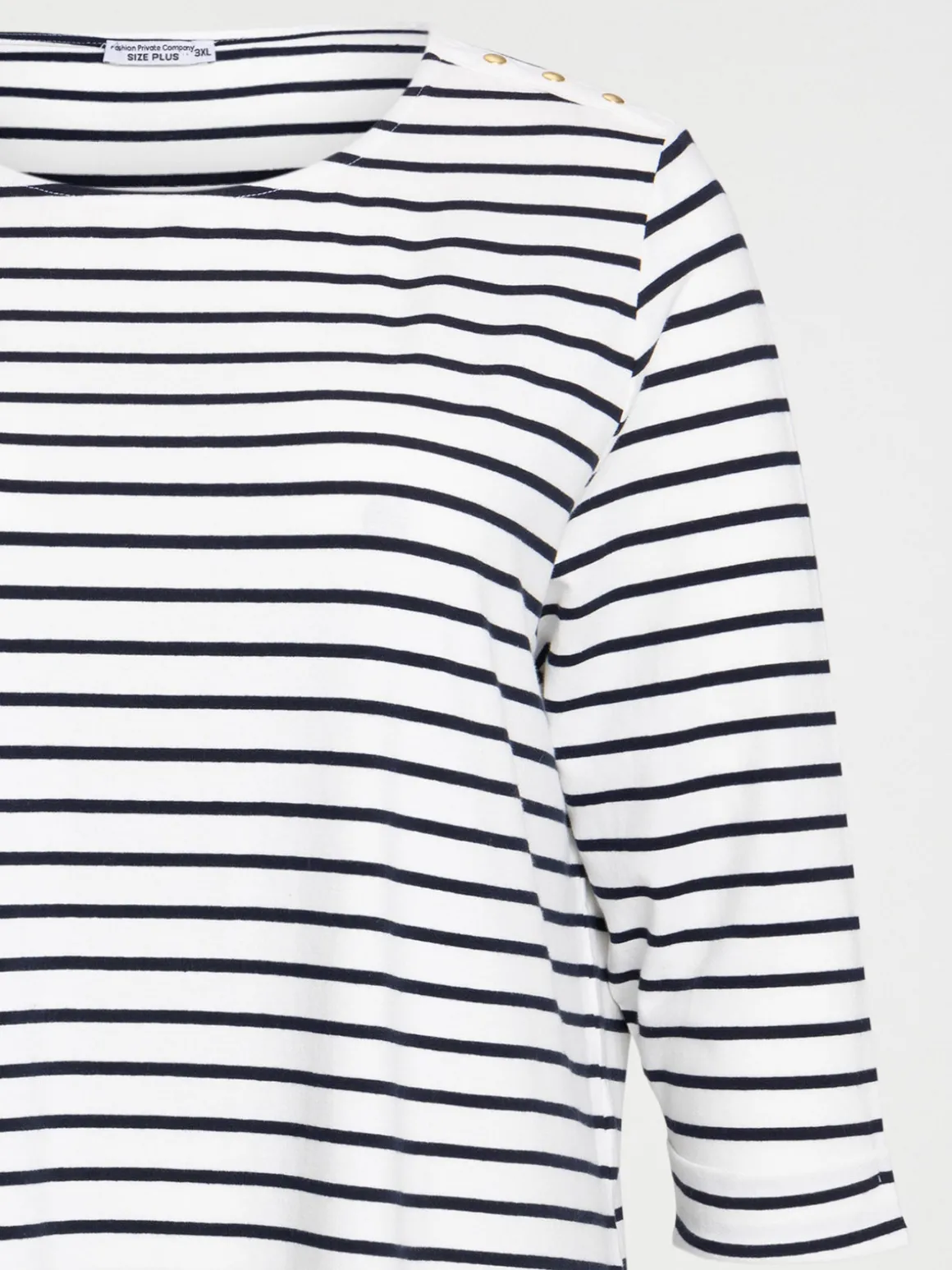 T-shirt grande taille rayé femme