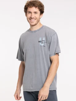T-shirt gris imprimé no limits homme