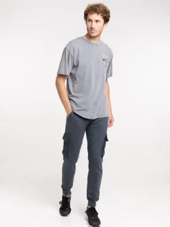 T-shirt gris imprimé no limits homme