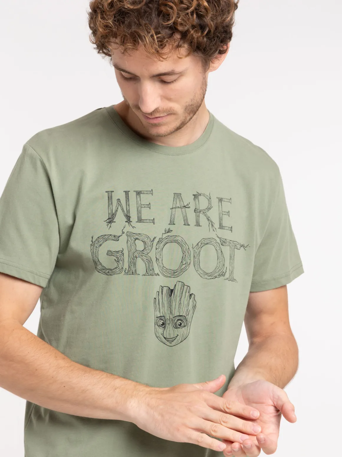 T-shirt guardians galaxy Groot homme