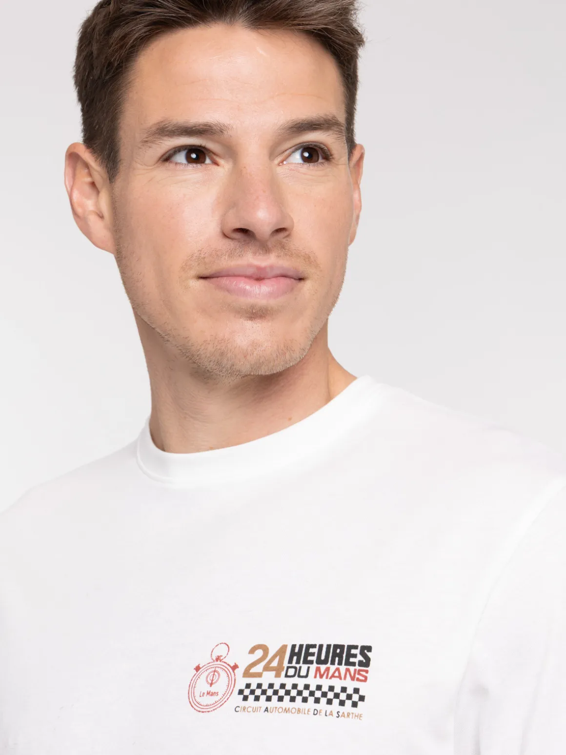 T-shirt 24h du Mans ivoire homme