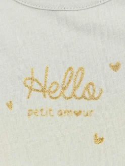 T-shirt hello petit amour fille (3-36M)