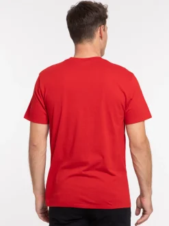 T-shirt Homer Simpson rouge homme