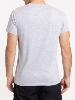 T-shirt homme gris chiné