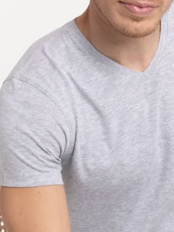 T-shirt homme gris chiné