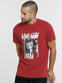 T-shirt homme imprimé devant