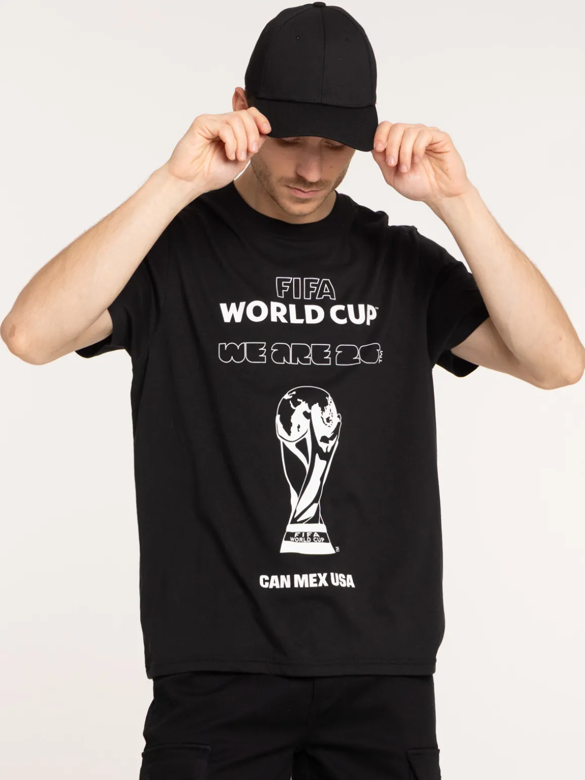 T-shirt homme noir FIFA 2026