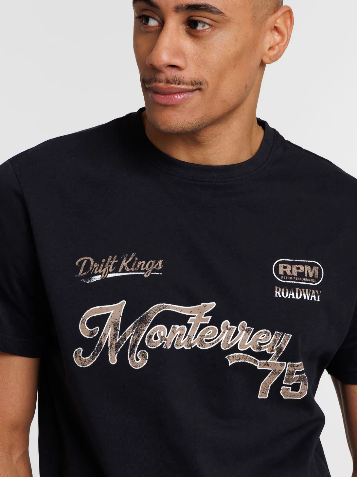T-shirt imprimé col rond homme