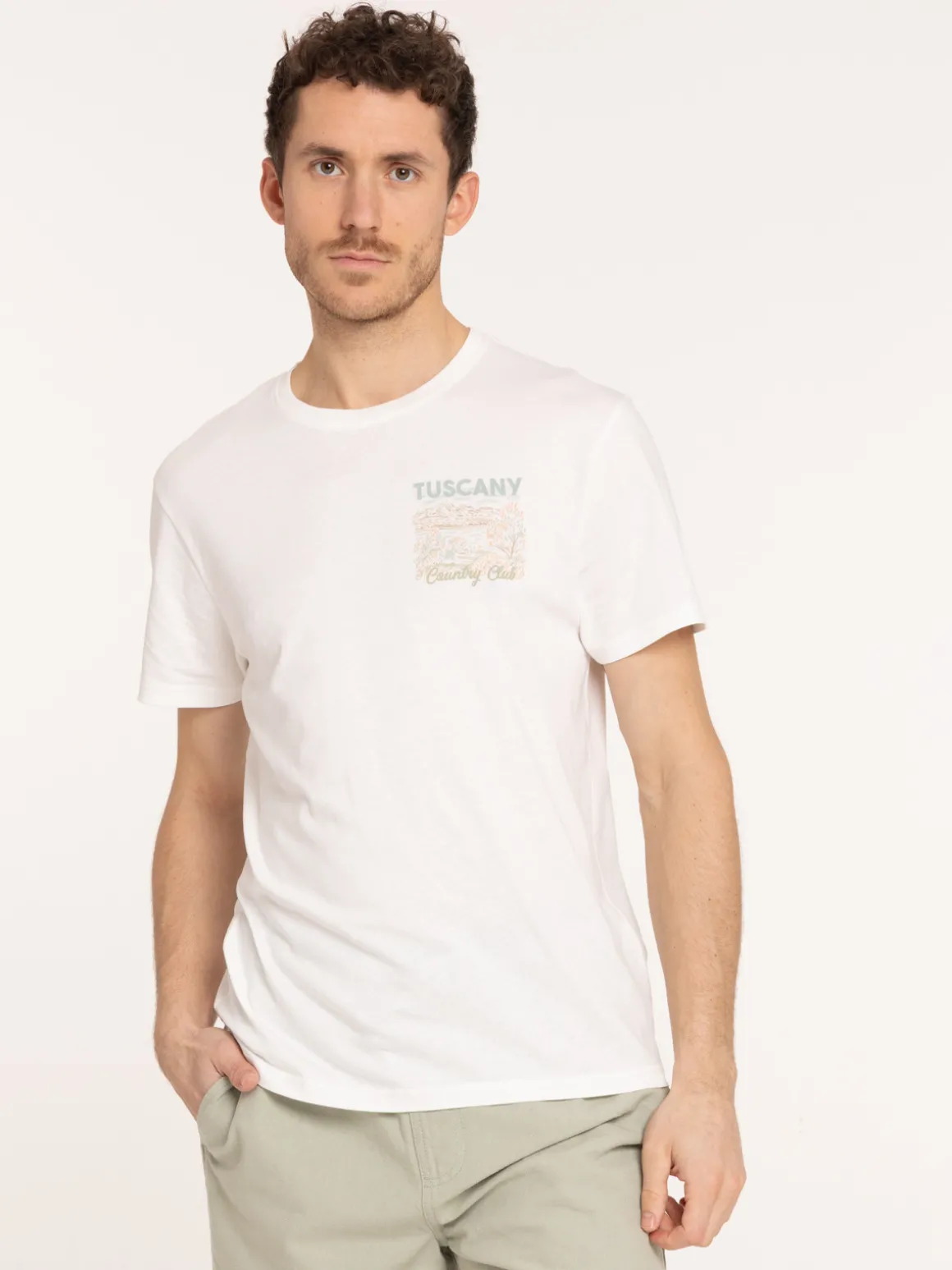 T-shirt imprimé country club homme