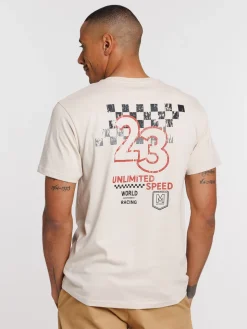 T-shirt imprimé dos et devant homme