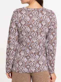 T-shirt imprimé ethnique femme