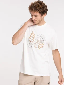 T-shirt imprimé feuillage homme