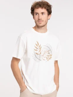 T-shirt imprimé feuillage homme