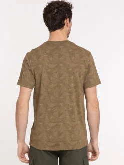 T-shirt imprimé feuillage homme