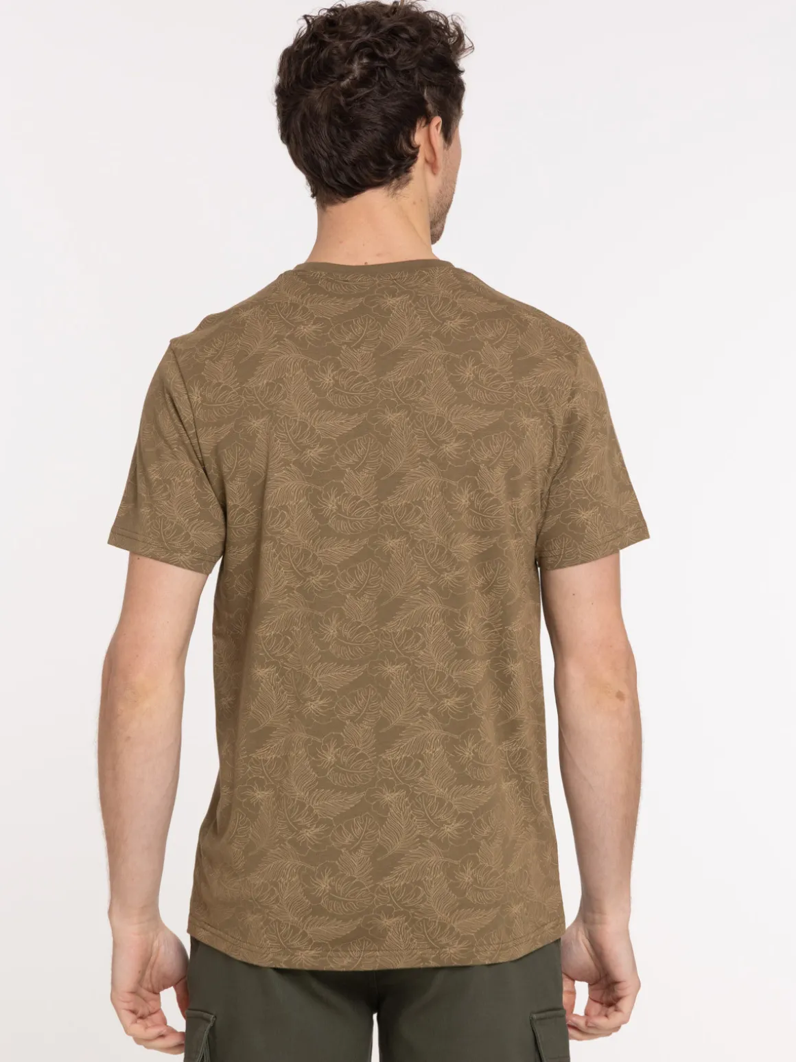 T-shirt imprimé feuillage homme