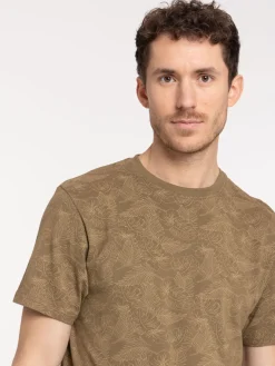 T-shirt imprimé feuillage homme