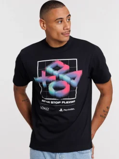 T-shirt imprimé noir homme