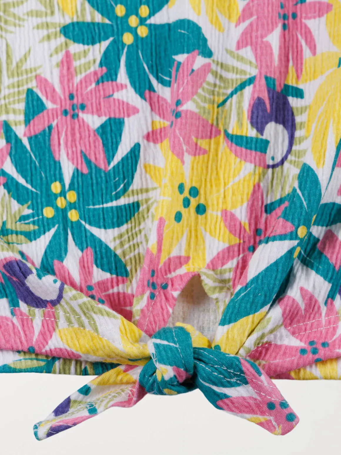 T-shirt imprimé tropical fille (3-12A)