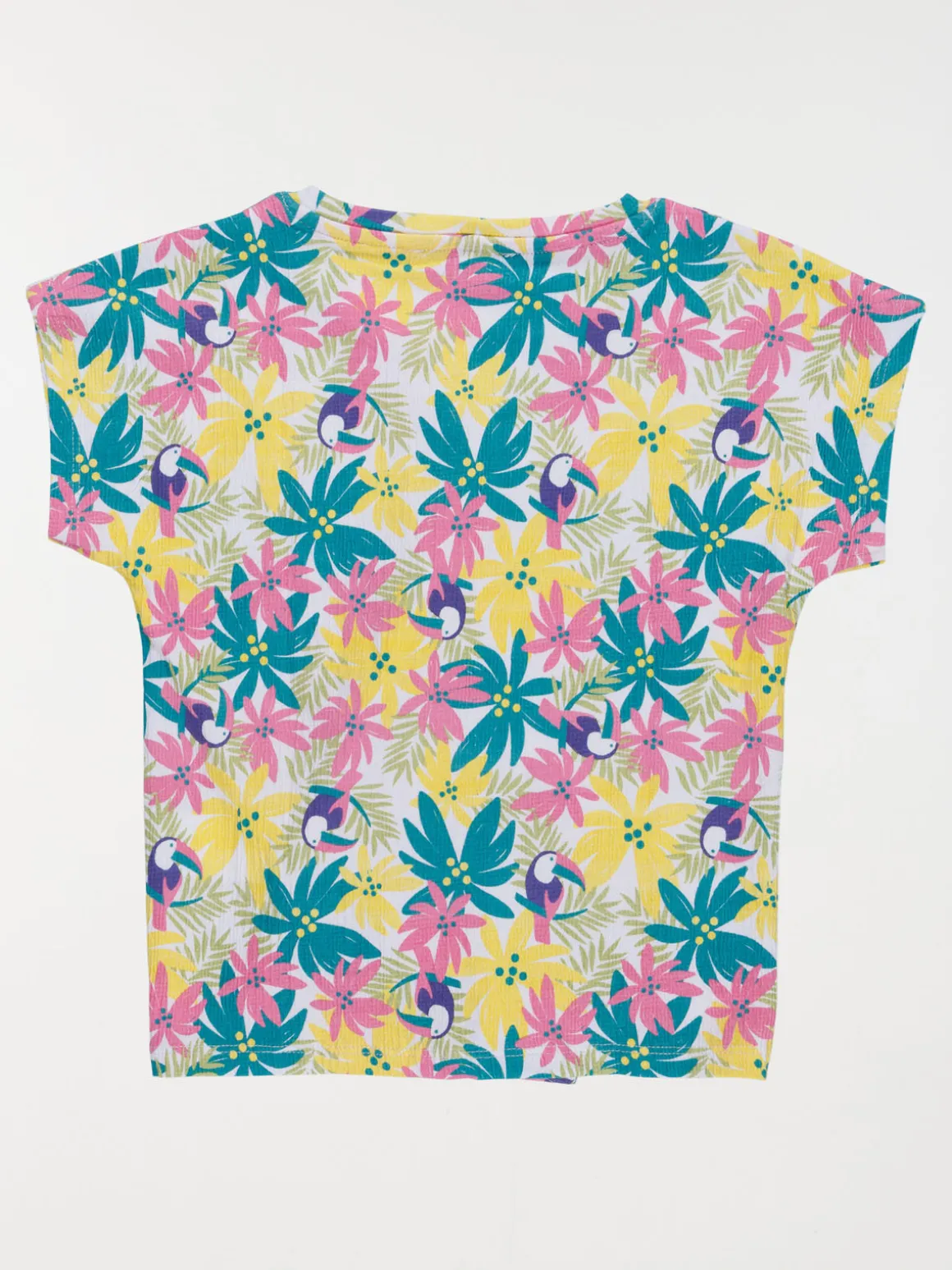 T-shirt imprimé tropical fille (3-12A)
