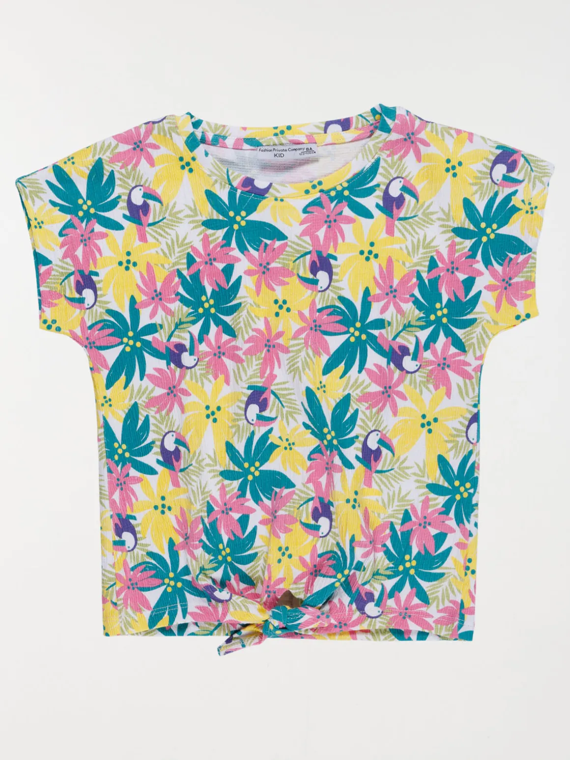 T-shirt imprimé tropical fille (3-12A)
