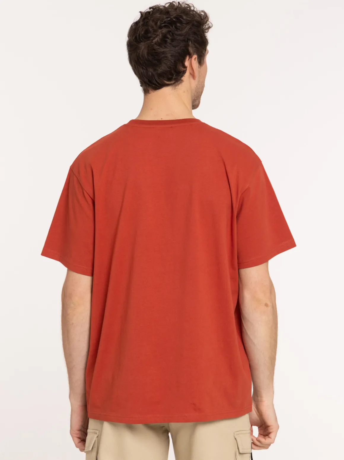 T-shirt loose tomette imprimé homme