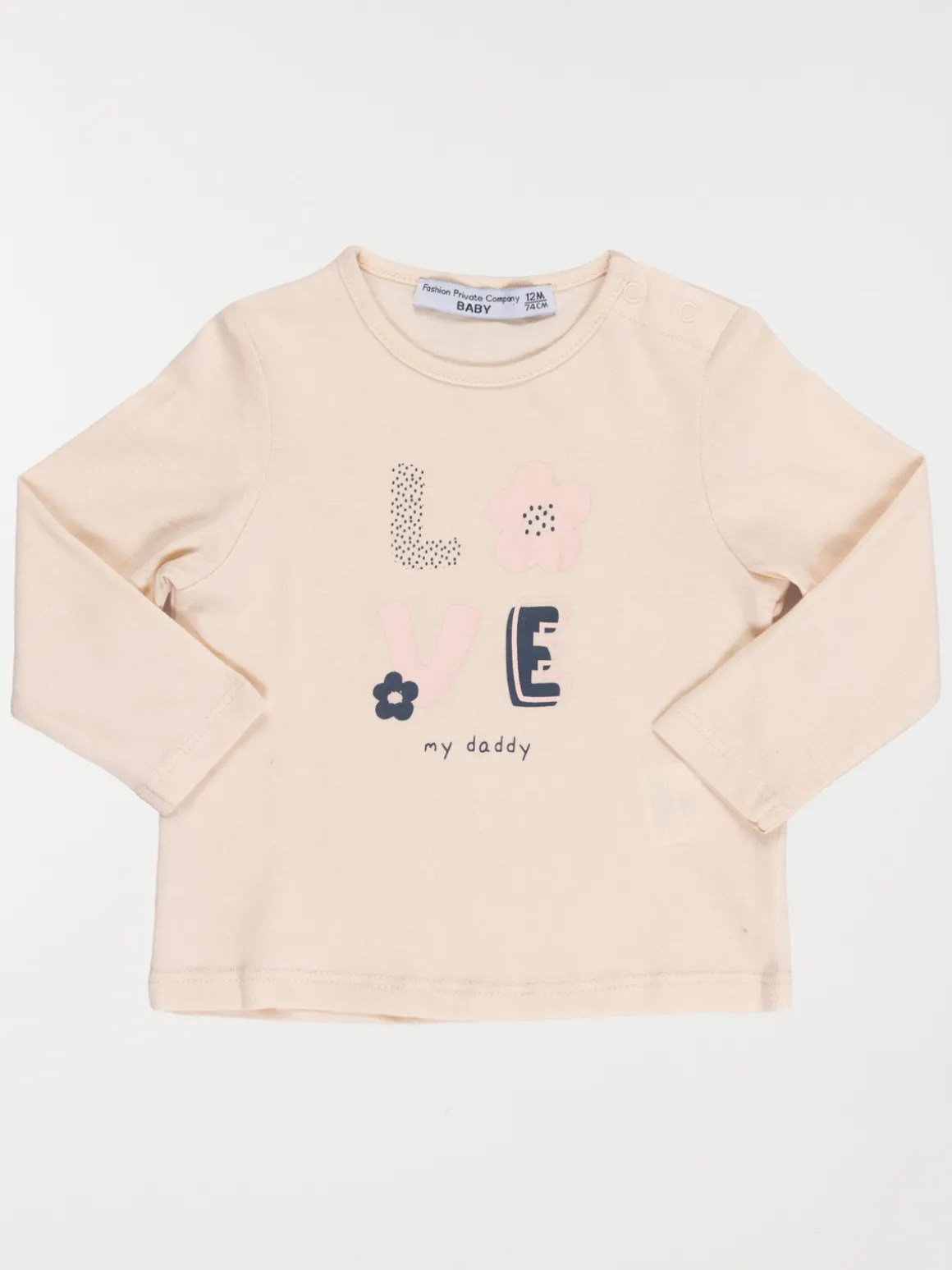 T-shirt Love fille (3-36M)