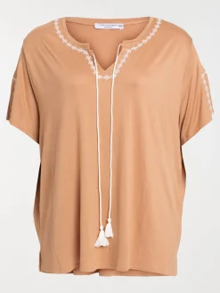 T-shirt macaron grande taille femme