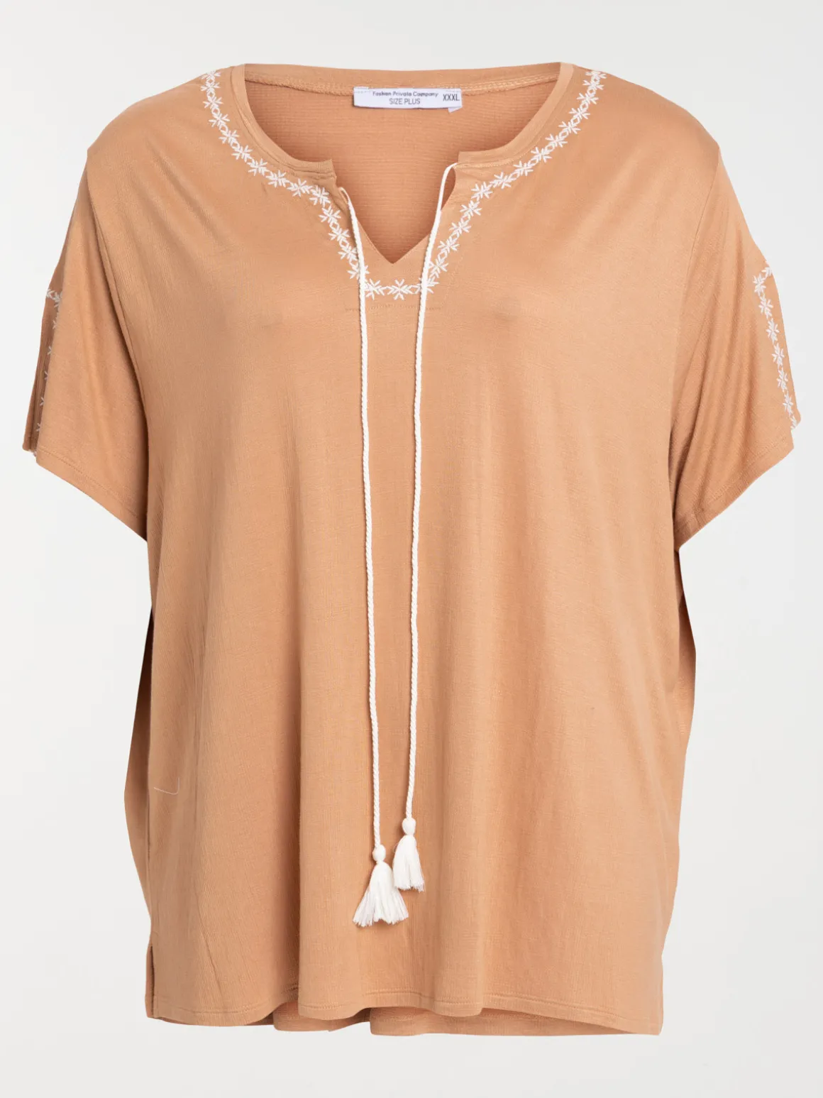 T-shirt macaron grande taille femme