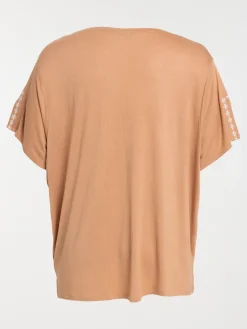 T-shirt macaron grande taille femme