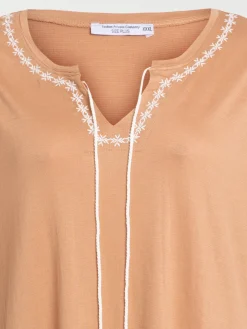 T-shirt macaron grande taille femme