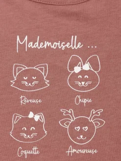 T-shirt mademoiselle fille (3-36M)