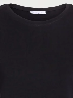 T-shirt manches courtes noir femme