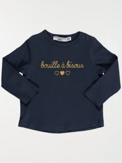 T-shirt marine message fille (3-36M)