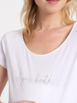 T-shirt maternité blanc femme