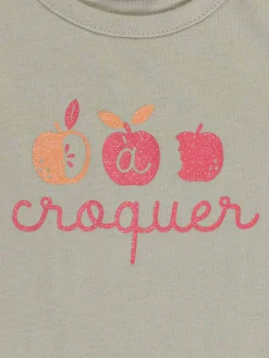 T-shirt message à croquer fille (3-36M)