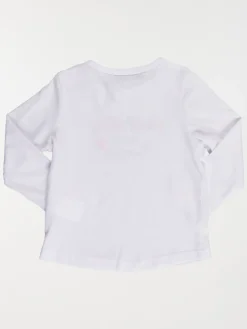 T-shirt message blanc fille (3-36M)