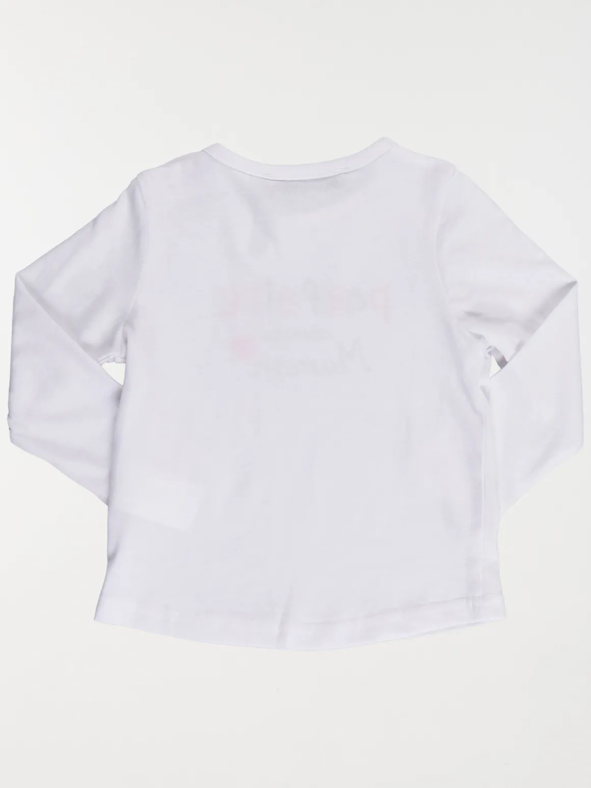 T-shirt message blanc fille (3-36M)